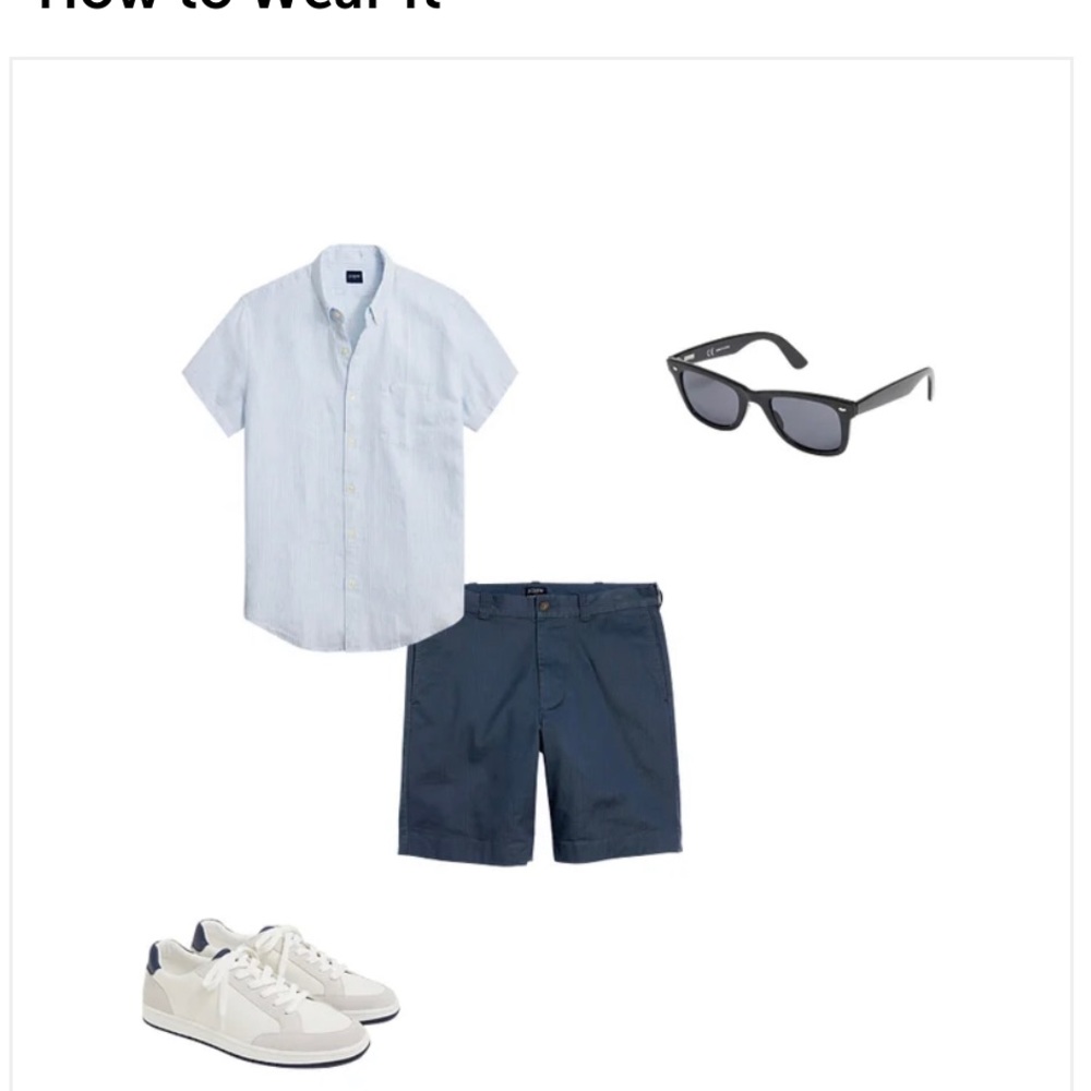 J. Crew 9" Inseam Shorts for Men